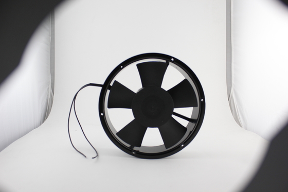 Round Ball Bearing Cooling Fan 220 x 220 x 60mm AT Terminal Aluminum Alloy